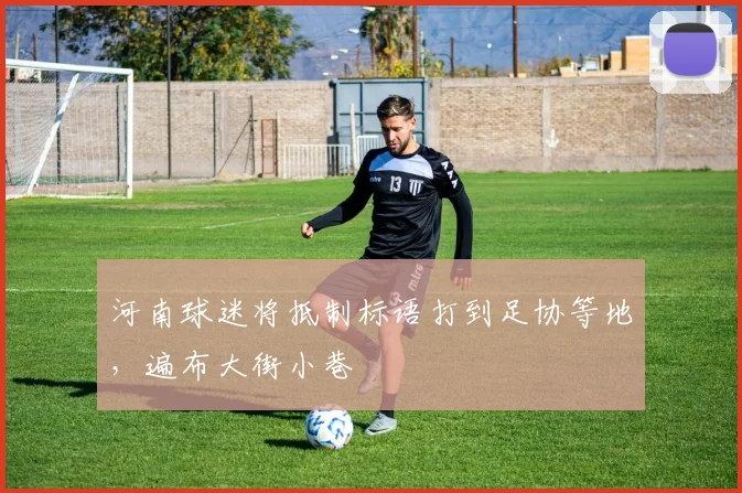 河南球迷将抵制标语打到足协等地，遍布大街小巷